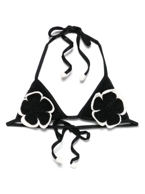 PatBO Poppy bikini top Black TOB30951US