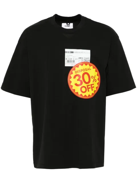 Doublet disposal reduction T-shirt Black 25SS24CS360