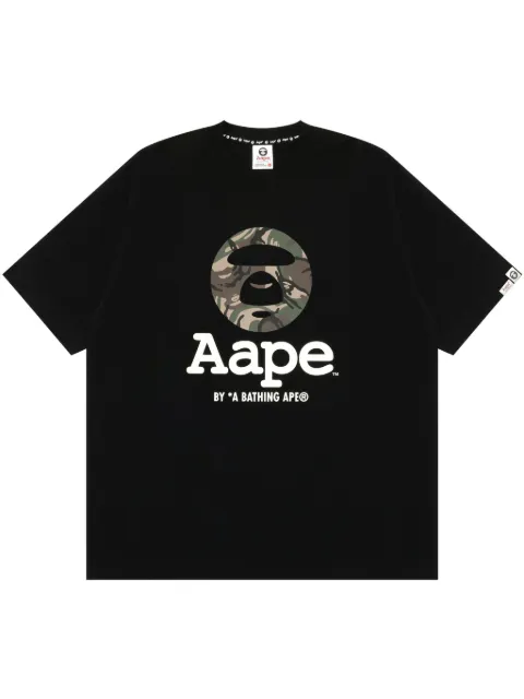 AAPE BY *A BATHING APE® logo-print T-shirt Black ATE1640XXO