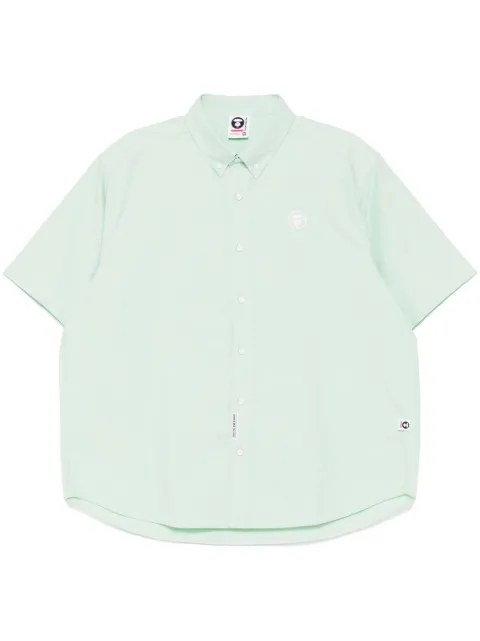 AAPE BY *A BATHING APE® AAPENOW moonface-logo shirt Green ASR8516XAO