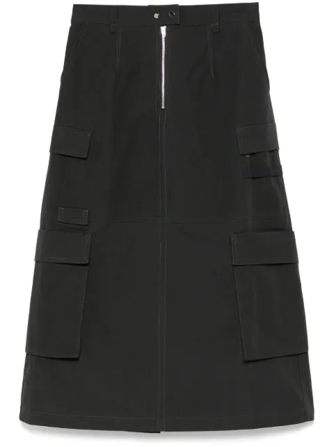tout a coup cargo-pocket skirt Grey S106AR5
