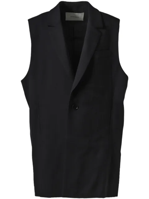 ENTIRE STUDIOS single-breasted waistcoat Black DROP9ES2618BW