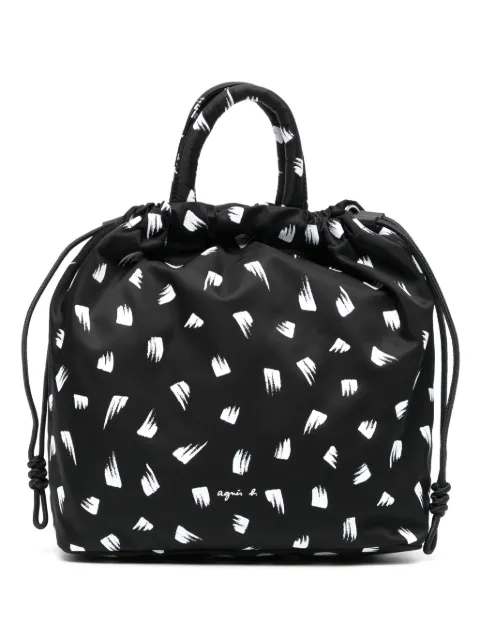 agnès b. printed backpack Black P608VSF8