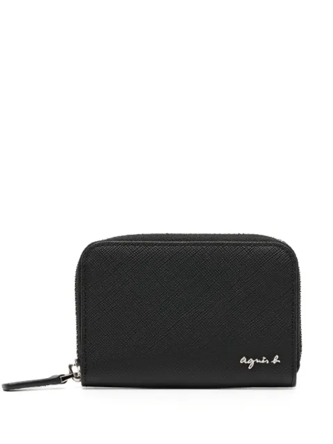 agnès b. leather coin case Black N447VCJ7