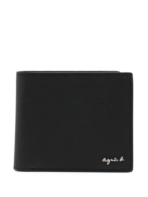 agnès b. leather wallet Black P549VCJ7