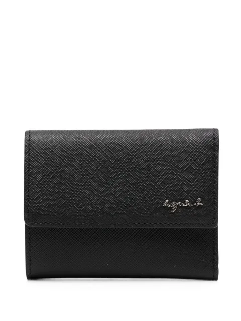 agnès b. leather wallet Black P188VCJ7