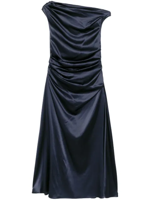 STAUD Phare silk dress Blue R25S2316SN