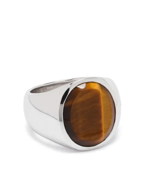 Tom Wood sterling silver tiger eye ring Silver 100847