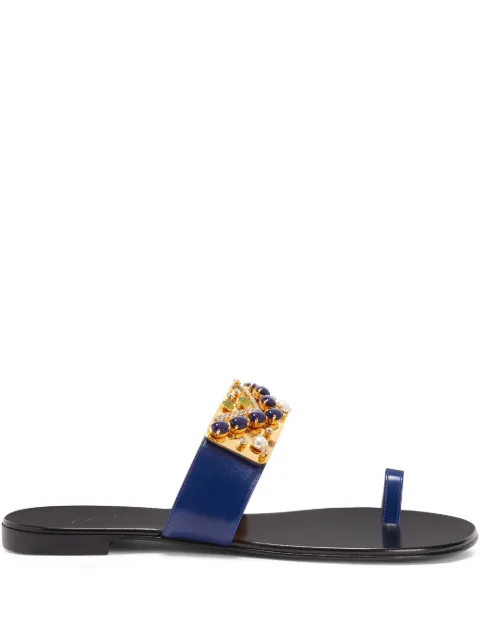 Giuseppe Zanotti Nefertiti Flat sandals Blue E500044003