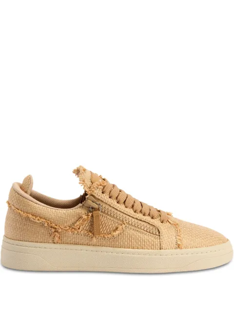 Giuseppe Zanotti GZ94 frayed-detail lace-up low-top sneakers Neutrals RM50023001