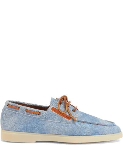 Giuseppe Zanotti GZ-Venice denim boat shoes Blue EU50028001