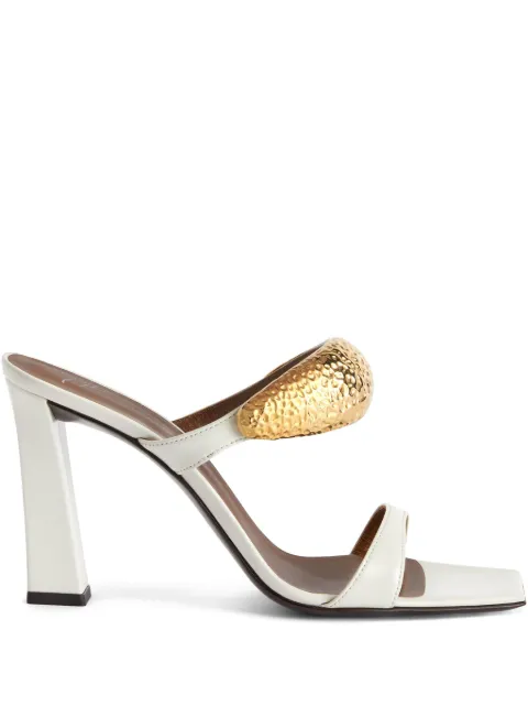 Giuseppe Zanotti GZ-Ania leather sandals White E500054003