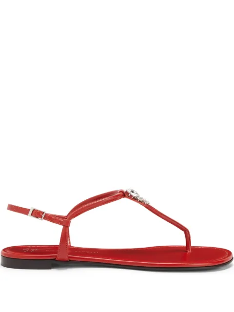 Giuseppe Zanotti Anyelle leather sandals Red E500053005