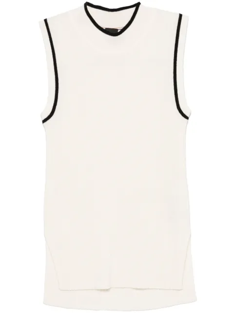 BOSS stripe-detail tank top Neutrals 50523720