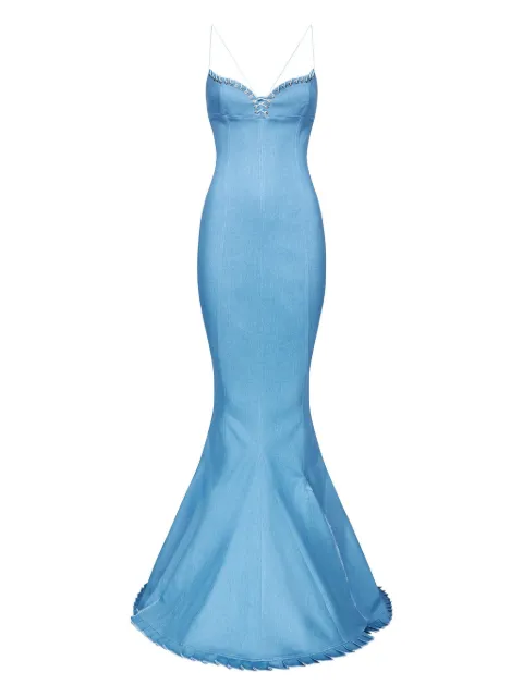 Ludovic de Saint Sernin denim dress Blue SS25DR015WDEN