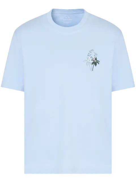 Armani Exchange cotton t-shirt Blue XM000572AF10334