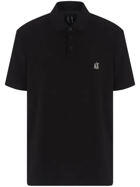 Armani Exchange cotton polo shirt Black XM000367AF13022