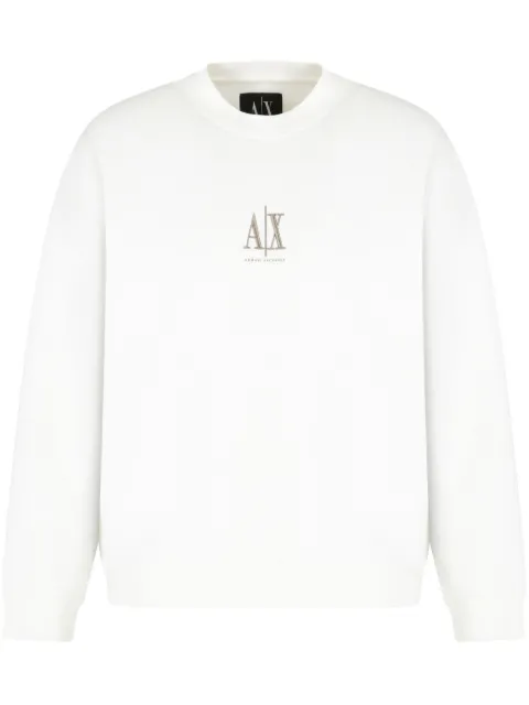 Armani Exchange logo-embroidered sweatshirt White XM000368AF10818