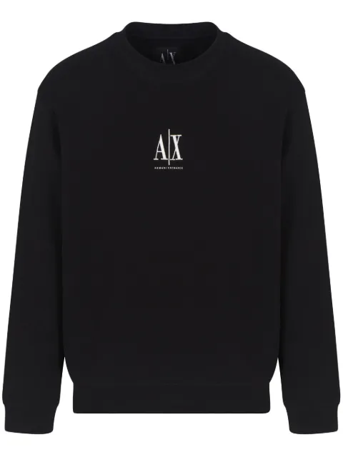 Armani Exchange logo-embroidered sweatshirt Black XM000368AF10818