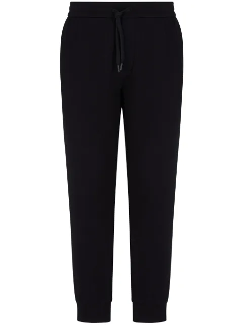 Armani Exchange logo-embroidered track pants Black XM000373AF10818