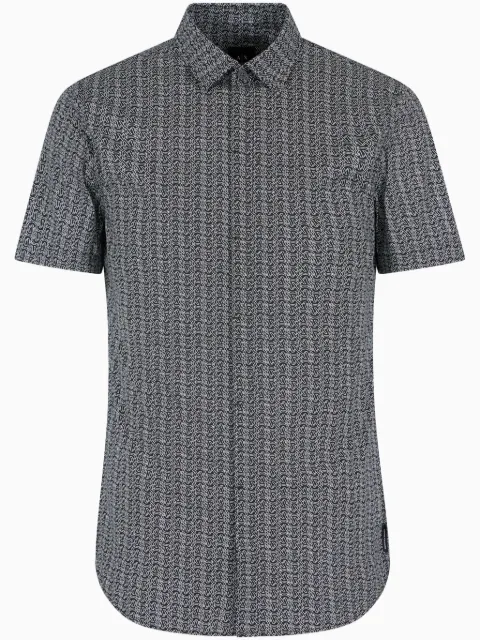 Armani Exchange graphic-print shirt Black XM000624AF13184