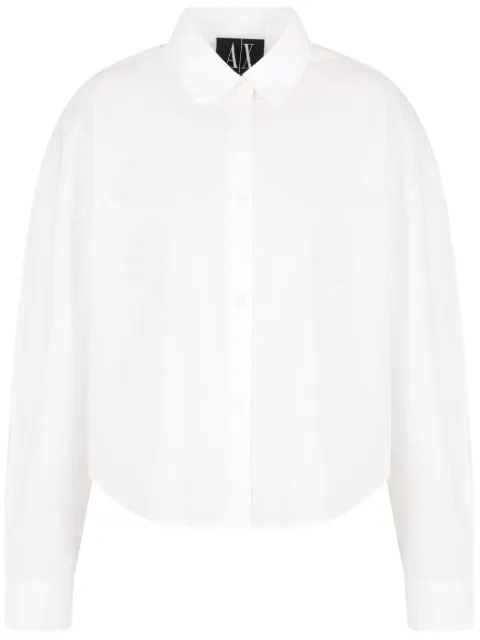 Armani Exchange logo-embroidered shirt White XW001180AF12812