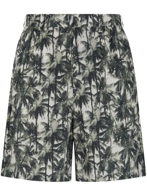 Armani Exchange graphic-print shorts Green XM000427AF14869