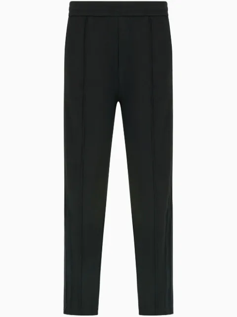 Armani Exchange pipe-stitch tapered trousers Black XM000308AF10365