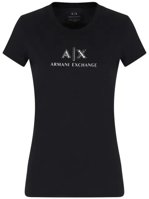 Armani Exchange logo-embellished T-shirt Black XW000386AF10354
