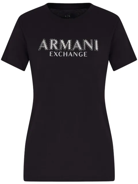 Armani Exchange logo-embellished T-shirt Black XW000387AF10354