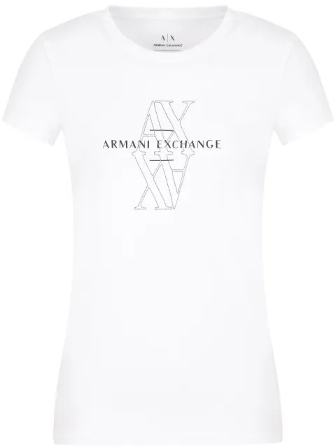 Armani Exchange logo-embroidered T-shirt White XW000512AF11929