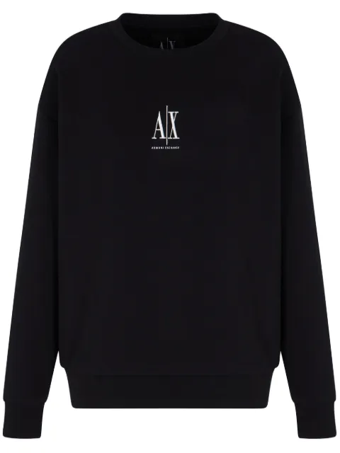 Armani Exchange logo-embroidered sweatshirt Black XW000821AF10818