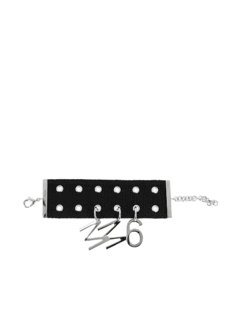 Maison Margiela logo-charm bracelet Black SM6UY0018SV0125