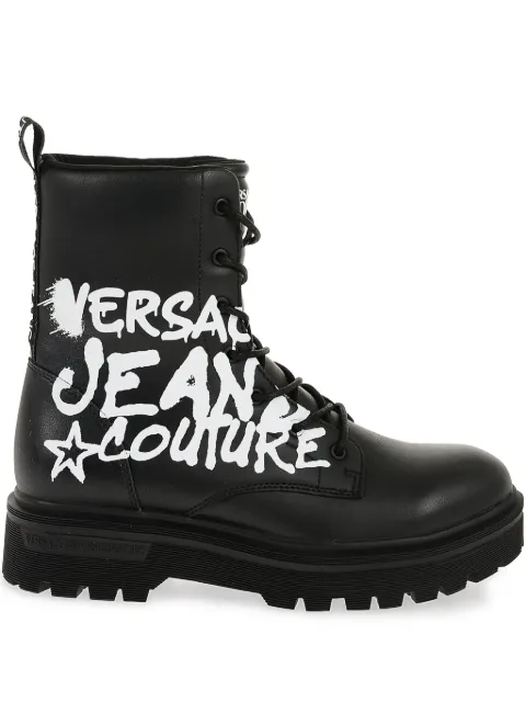 Versace Syrius combat boots Black 75YA3S39ZP2