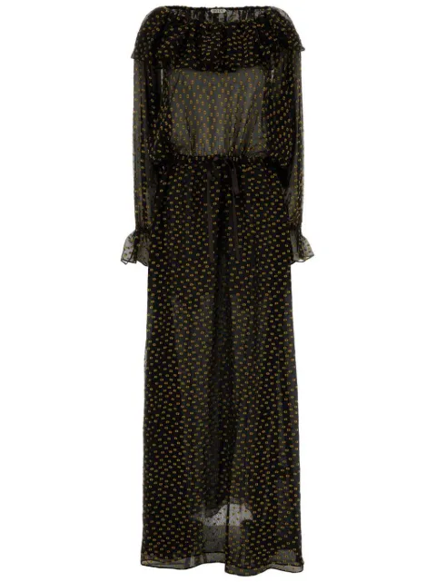 BODE Stadium midi dress Black WRF24DR036