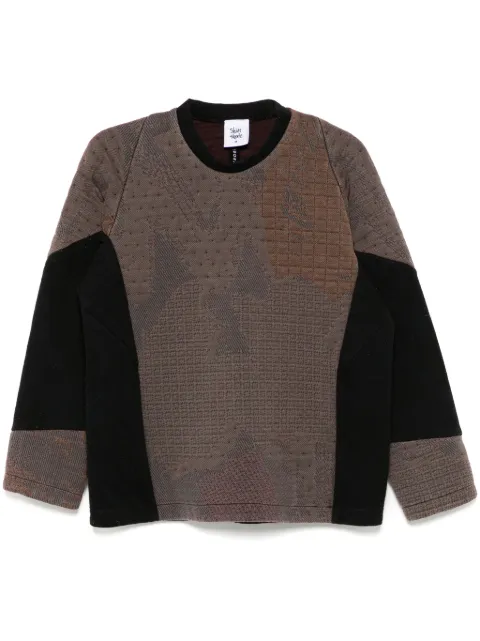 Stain Shade panelled sweatshirt Brown 192
