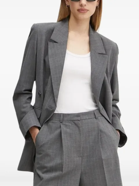 HERSKIND pinstripe double-breasted blazer Grey 54091