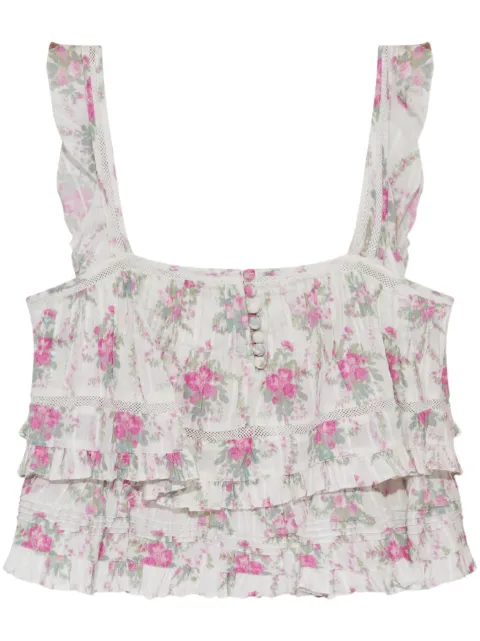 LoveShackFancy Novalee top White T13122296