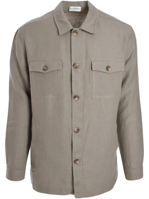 Bluemint linen overshirt Green BM24030307MS