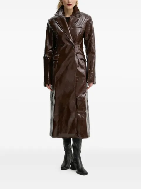 HERSKIND double-breasted collared coat Brown 53791