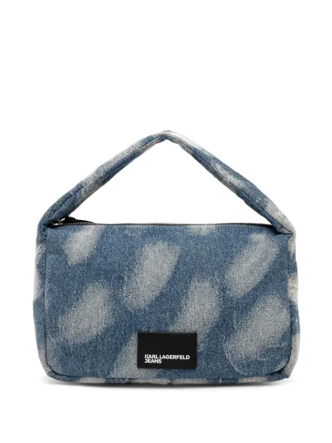 Karl Lagerfeld Jeans bleached denim tote bag Blue A1W30240