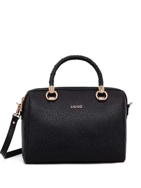 LIU JO braided-handle tote bag Black AXX011E0087