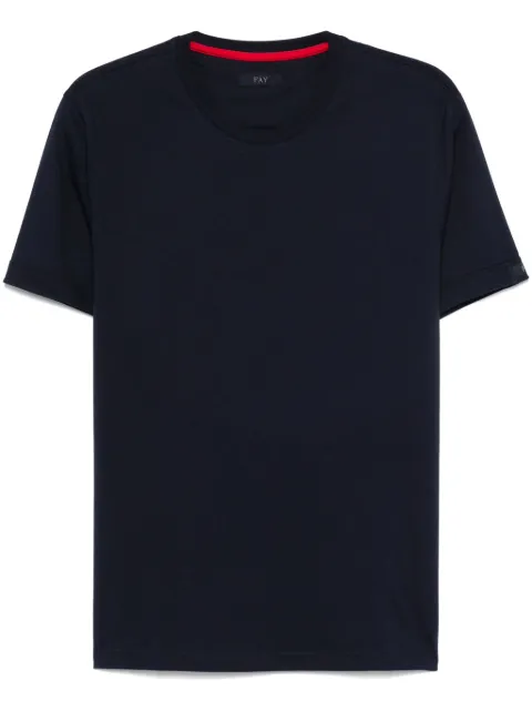 Fay cotton T-shirt Blue NPMB3501330