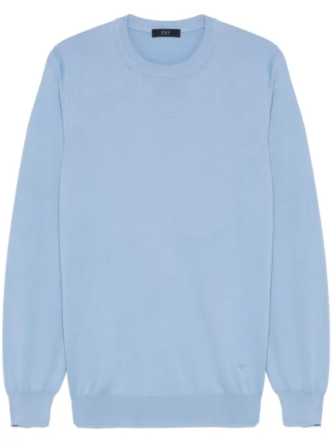 Fay cotton sweater Blue NMMC150171T