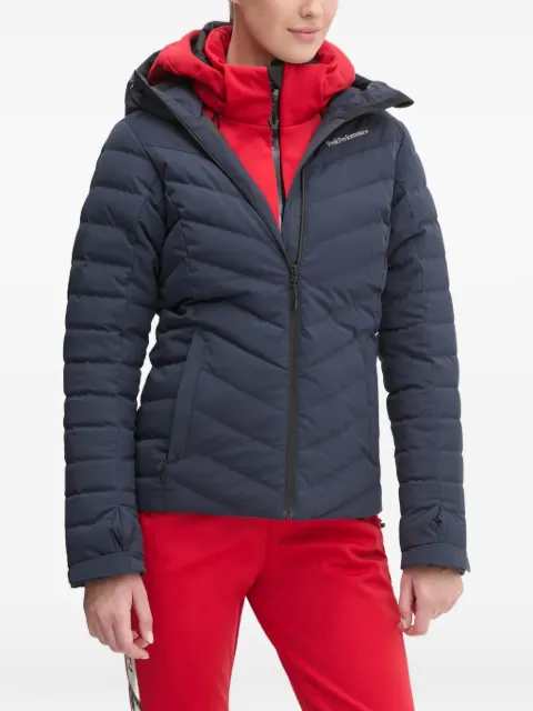 Peak Performance hooded quilted ski jacket Blue G78024