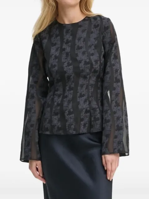 SAMSOE SAMSOE Saanai bell-sleeve blouse Black F24400157