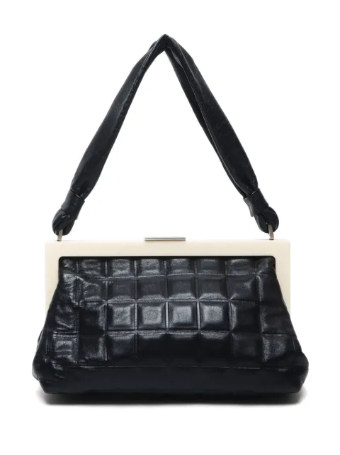 CHANEL Pre-Owned 2000s Choco Bar-quilted handbag Black FF11812