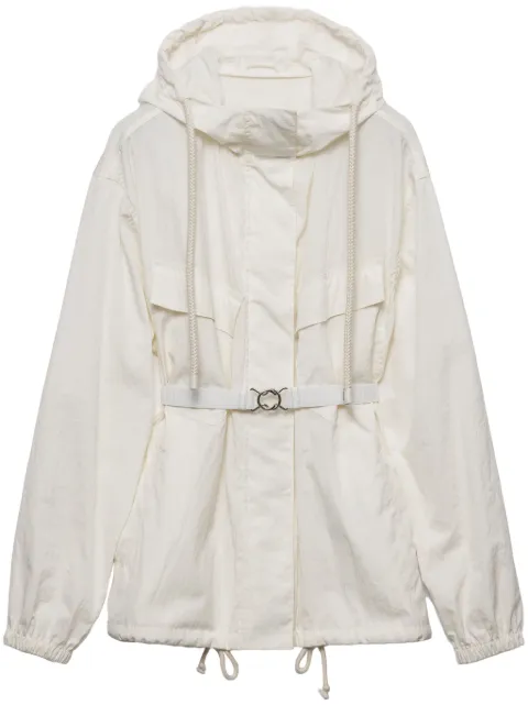 Prada pongé blouson jacket Neutrals 292255SOOO16NA