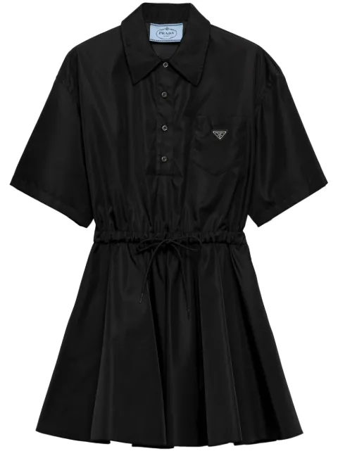 Prada short-sleeved Re-nylon dress Black 23X731SOOO1WQ8