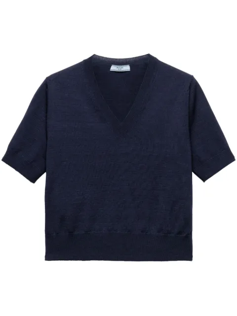 Prada wool top Blue P24M2RSOOO16SW